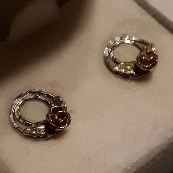 2/1 Bundle Black Hills Gold Earrings & Necklace - Picture 3 of 8